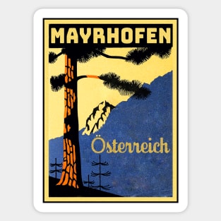 Skiing Mayrhofen Österreich Austria Ski Tyrol Sticker